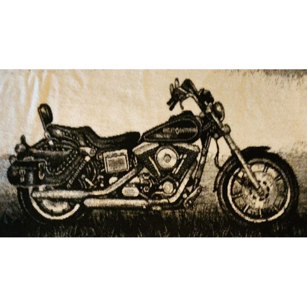 Biederlack Harley-Davidson Fleece Throw Blanket Motorcycle 54
